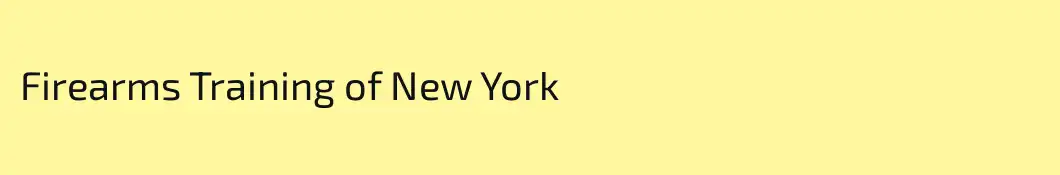 Firearms Training of New York